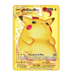 Carte Pikachu Métal